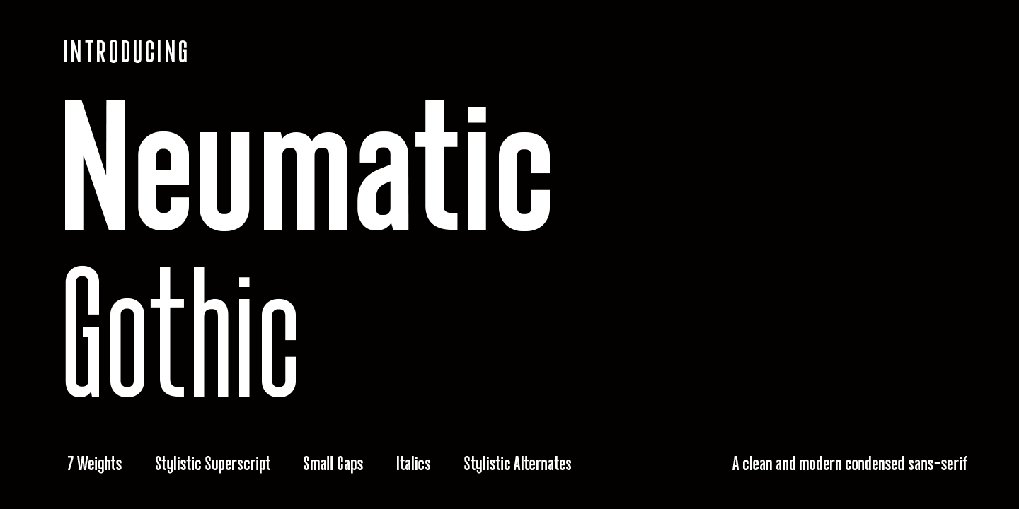 Пример шрифта Neumatic Gothic #1